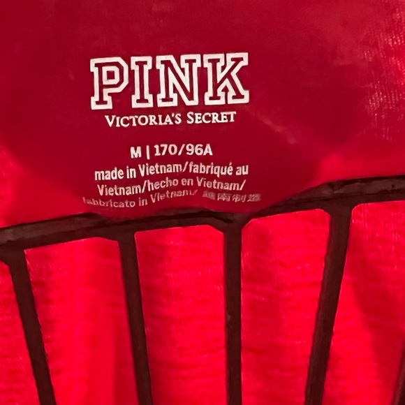 PINK Victoria’s Secret Red Chill Vibes Shirt Medium - Picture 11 of 11